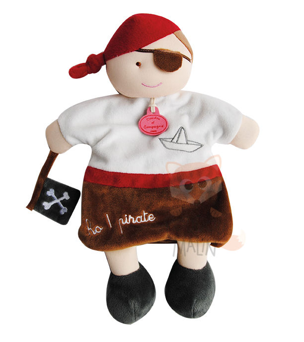  marionnette conte pirate blanc rouge marron 